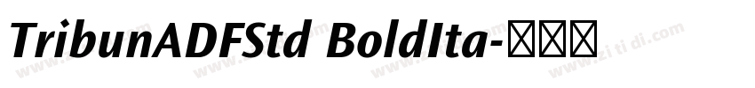 TribunADFStd BoldIta字体转换